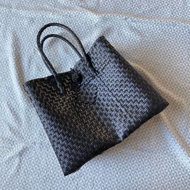 bijou bag横長M paints black 送料込み