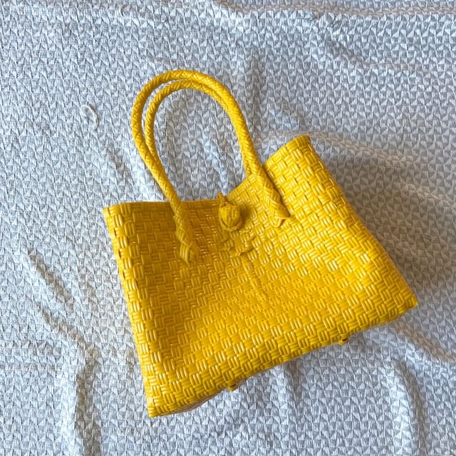 bijou bag横長S moon yellow 送料込み