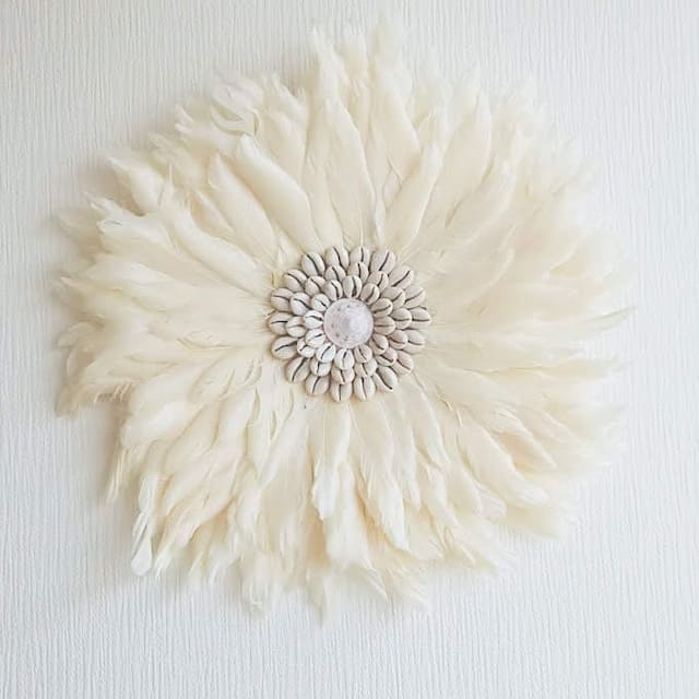 boho flower wallhanging  cream