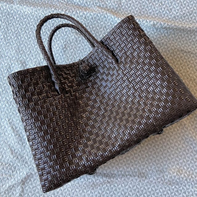 bijou bag横長L  bear brown